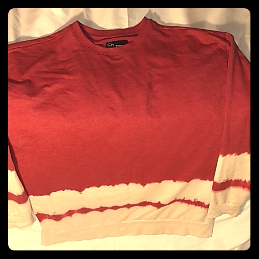 Two toned ty-dye men's sweatshirt.